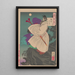 Lune du mont Ji Ming Keimeizan no tsuki - Tsukioka Yoshitoshi — gerahmtes Bild an der Wand