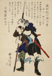 Ronin oder herrenloser Samurai mit grimmigem Ausdruck - Tsukioka Yoshitoshi — Ansicht des Kunstwerks