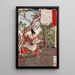 Sakanoue no Karitamaro bandant son arc - Tsukioka Yoshitoshi — gerahmtes Bild an der Wand