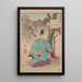Lune du temple Seson Sesonji no tsuki - Tsukioka Yoshitoshi — gerahmtes Bild an der Wand