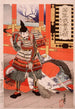 Shinchnagon Taira no Tomomori balayant le pont - Tsukioka Yoshitoshi — Ansicht des Kunstwerks
