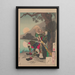 Lune du pic Shizu Shizugatake no tsuki - Tsukioka Yoshitoshi — gerahmtes Bild an der Wand