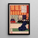 Tawara Tda Hidesato in Audienz beim Kaiser - Tsukioka Yoshitoshi — gerahmtes Bild an der Wand