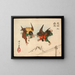 Messagers Tengu se heurtant en plein vol - Tsukioka Yoshitoshi — gerahmtes Bild an der Wand