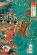 Die Schlacht von Nagashino gesehen vom Tod von Yamagata Saburhei Masakage - Tsukioka Yoshitoshi — Ansicht des Kunstwerks
