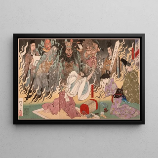 Tsukioka Yoshitoshi - The Fever of Taira no Kiyomori.webp