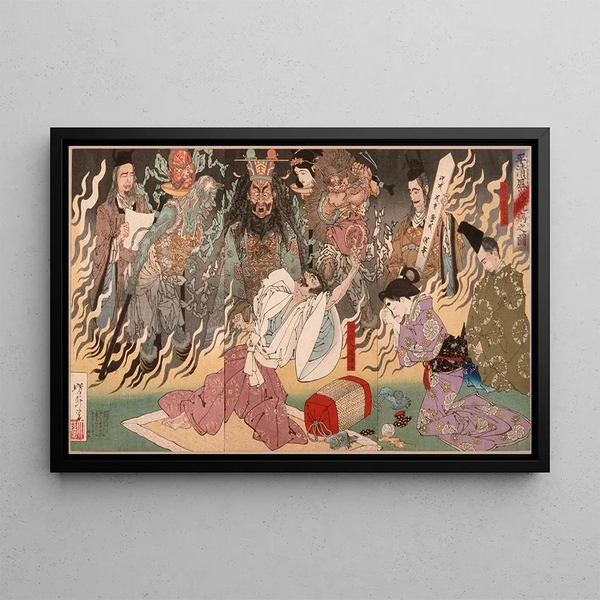 Tsukioka Yoshitoshi - The Fever of Taira no Kiyomori.webp