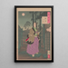 Das Viertel von Gion - Tsukioka Yoshitoshi — gerahmtes Bild an der Wand