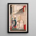 Das Restaurant Suigetsur in Unemech - Tsukioka Yoshitoshi — gerahmtes Bild an der Wand