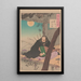 Die vier Saiten des Mondes Tsuki no yotsu no o - Tsukioka Yoshitoshi — gerahmtes Bild an der Wand