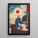 Tomo no Sadehiko, der Sayohime verlässt, um Korea zu erobern - Tsukioka Yoshitoshi — gerahmtes Bild an der Wand