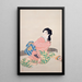 Mädchen Miyuki - Uemura Shōen — gerahmtes Bild an der Wand