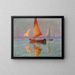 Calme - Ugo Flumiani — gerahmtes Bild an der Wand