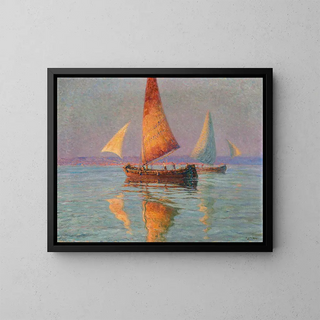 Calme - Ugo Flumiani — gerahmtes Bild an der Wand