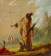 Ein Shoshone-Indianer rauchend - Alfred Jacob Miller — Ansicht des Kunstwerks