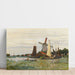 Reproduktion des Gemäldes Ein Moulin à Zaandam von Claude Monet