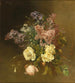 Ein Blumenstrauß mit Flieder und Rosen - Josefine Swoboda — Ansicht des Kunstwerks