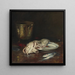 Ein englischer Kabeljau - William Merritt Chase — gerahmtes Bild an der Wand