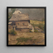 Ein Holzhaus - Gustav Macoun — gerahmtes Bild an der Wand