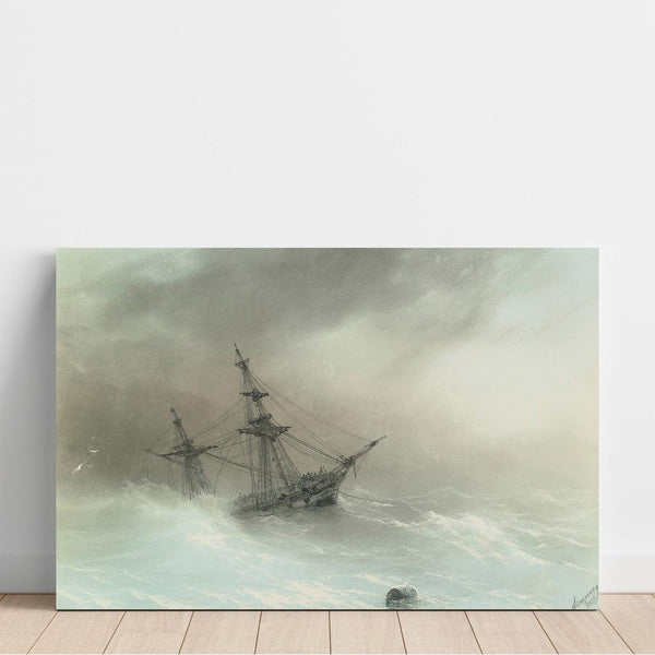 Reproduktion des Gemäldes Ein Schiff in unruhiger See - Ivan Konstantinovich Aivazovsky