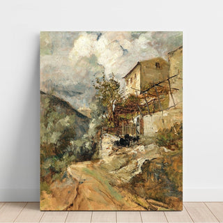 Reproduction Un paysage méridional avec des moutons - Marie Egner