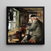Ein Dreher an seinem Dreher - Laurits Andersen Ring — gerahmtes Bild an der Wand
