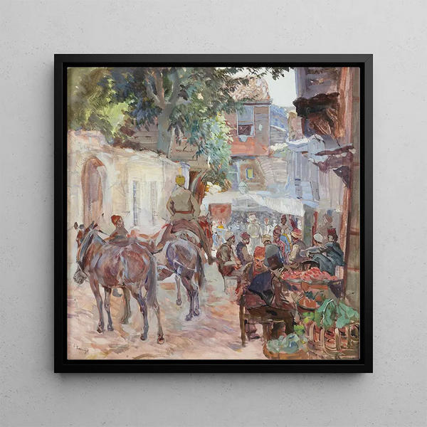 Un village bosniaque - Carl Fahringer