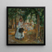 Eine Feier im Park - Ferdinand Dorsch — gerahmtes Bild an der Wand