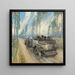 Eine Hispano-Suiza in einer Zypressenallee - Frederick Gordon Crosby — gerahmtes Bild an der Wand
