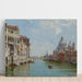 Reproduktion des Gemäldes Eine Gondel in der Nähe von Santa Maria della Salute - Antonietta Brandeis