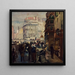 Eine Arbeitstag in Paris - Anonym — gerahmtes Bild an der Wand