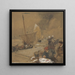 Eine windige Tag - Dudley Hardy — gerahmtes Bild an der Wand