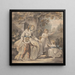 Eine Amme mit drei Kindern - Paul Sandby — gerahmtes Bild an der Wand