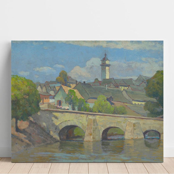 Reproduktion des Gemäldes Eine kleine Stadt in Spi - Ludovit Cordak