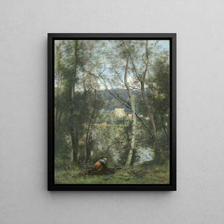 Eine Frau, die Holz in Ville-d'Avray sammelt - Jean-Baptiste Camille Corot
