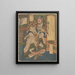 So Komie Krieger chinesisch - Utagawa Hokkei — gerahmtes Bild an der Wand