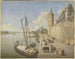 Der Main-Fluss in Frankfurt am Main mit der Saint-Léonard-Kirche - Ursula Magdalena Reinheimer — Ansicht des Kunstwerks