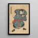 Schauspieler Ichimura Buzaemon in unidentifizierter Rolle - Utagawa Kunisada Toyokuni III — gerahmtes Bild an der Wand