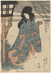 Schauspieler Iwai Hanshirô in der Rolle von Oito - Utagawa Kunisada Toyokuni III — Ansicht des Kunstwerks