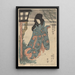 Schauspieler Iwai Hanshirô in der Rolle von Oito - Utagawa Kunisada Toyokuni III — gerahmtes Bild an der Wand