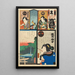 Brigade Extra Bangai ji Akteure Segawa Senjo en Kuzunoha und Kawarazaki Gonjr I in Abe no Yasuna - Utagawa Kunisada Toyokuni III — gerahmtes Bild an der Wand