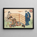 Huit vues figuratives Sugata Hakkei Pl3 - Utagawa Kunisada Toyokuni III — gerahmtes Bild an der Wand