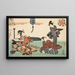 Huit vues figuratives Sugata Hakkei Pl8 - Utagawa Kunisada Toyokuni III — gerahmtes Bild an der Wand