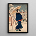 Berühmte Orte der Hauptstadt des Ostens Die Jahresendmesse in Asakusa - Utagawa Kunisada Toyokuni III — gerahmtes Bild an der Wand
