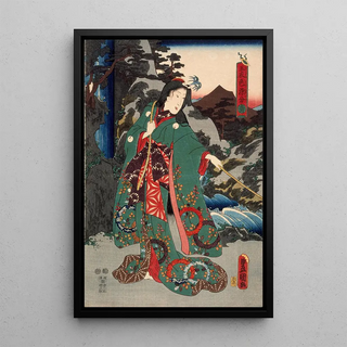 Utagawa Kunisada Toyokuni III - Green.webp