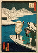 Bac de Hashiba unter dem Schnee - Utagawa Kunisada Toyokuni III — Ansicht des Kunstwerks