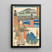 Kyoto die Fin - Utagawa Kunisada Toyokuni III — gerahmtes Bild an der Wand