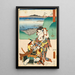 Minakuchi Panoramaansicht des Mount Iwafuri - Utagawa Kunisada Toyokuni III — gerahmtes Bild an der Wand