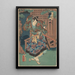 Nakamura Shikan in der Rolle des Huwa Hanzaemon - Utagawa Kunisada Toyokuni III — gerahmtes Bild an der Wand