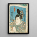 Schauspieler von Osaka Nakamura Shikan in der Rolle des Daimyo Fujiwara no Tokihira - Utagawa Kunisada Toyokuni III — gerahmtes Bild an der Wand